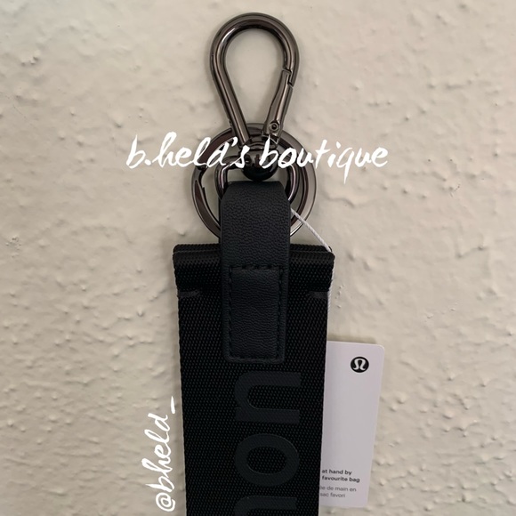 lululemon Never Lost Keychain in Black/Super Dark One Size New NWT - Picture 2 of 15